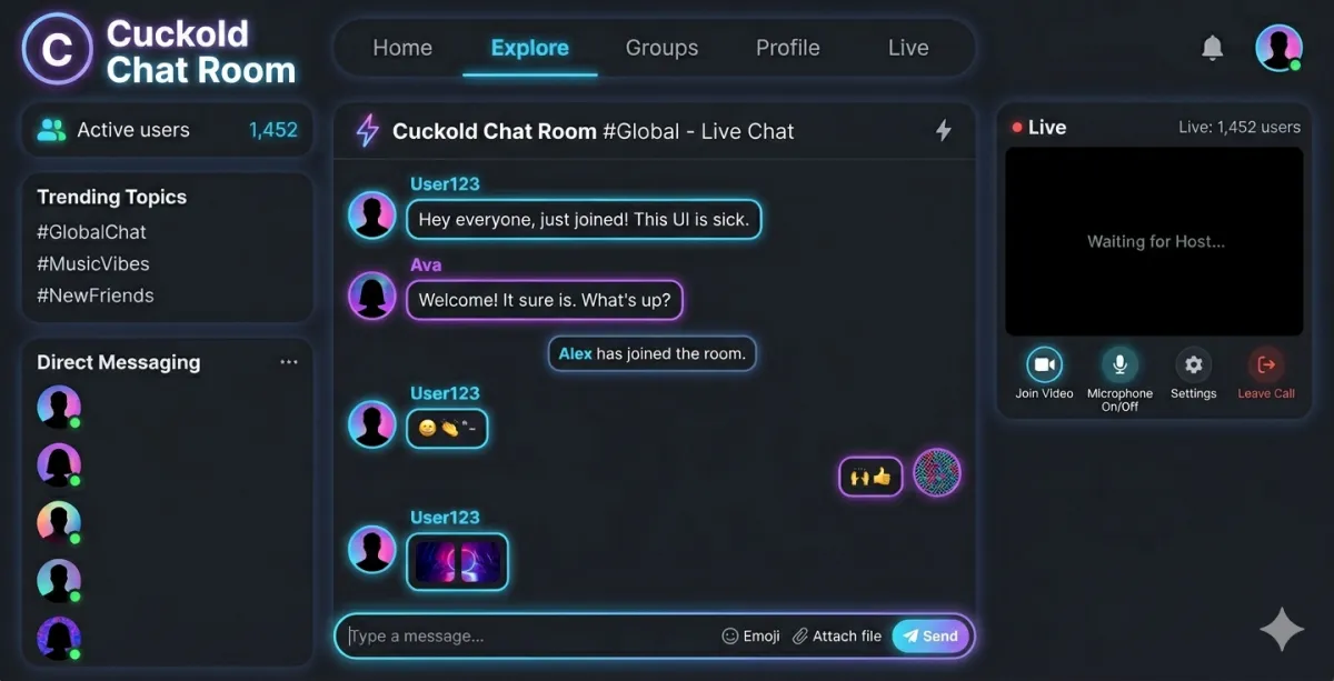 Cuckold Chat Room – Free Adult Chat, Private 1v1 and Live Cam Chat Online